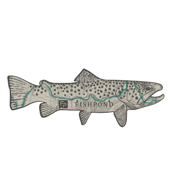 Fishpond Topo Trout Sticker