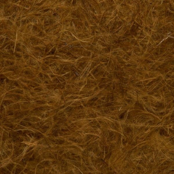 Brown olive color Fulling Mill CDC Dubbing fly tying material, close up.
