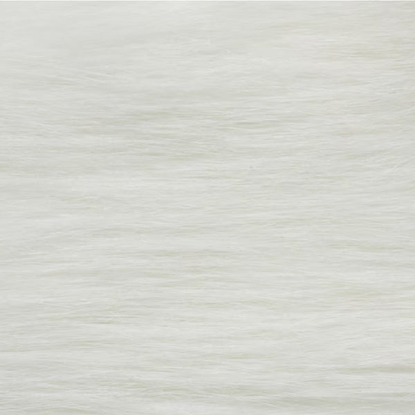 Close up of white color Fulling Mill Salty Craft Fur fly tying material.