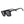 A pair of matte black Goodr LFG sunglasses with polarized lenses, designed for smaller faces.