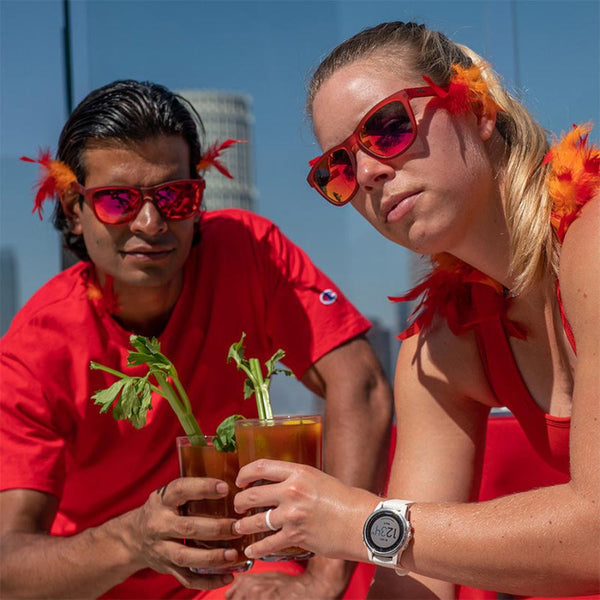Goodr OG Phoenix at a Bloody Mary Bar Polarized Sunglasses