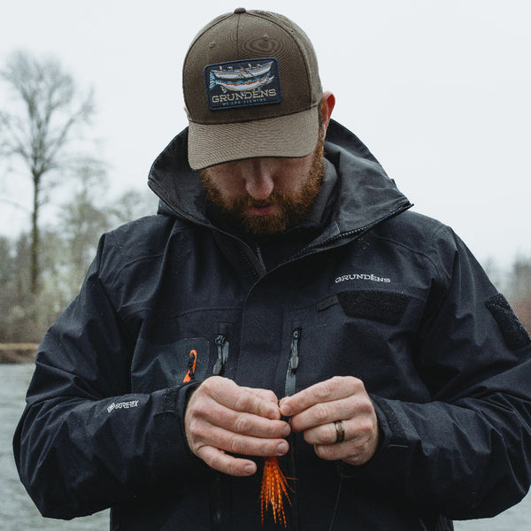 Grundéns Drift Boat Solid Twill Trucker Hat