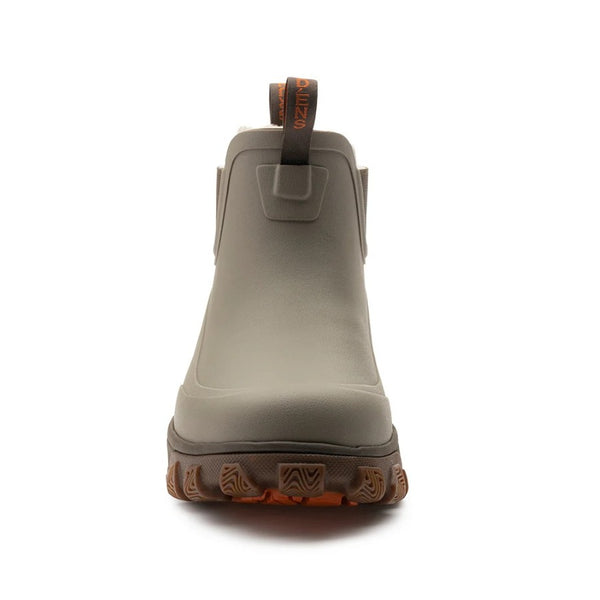 Grundens Men's Deviation Sherpa Ankle Boot in brown on a white background.