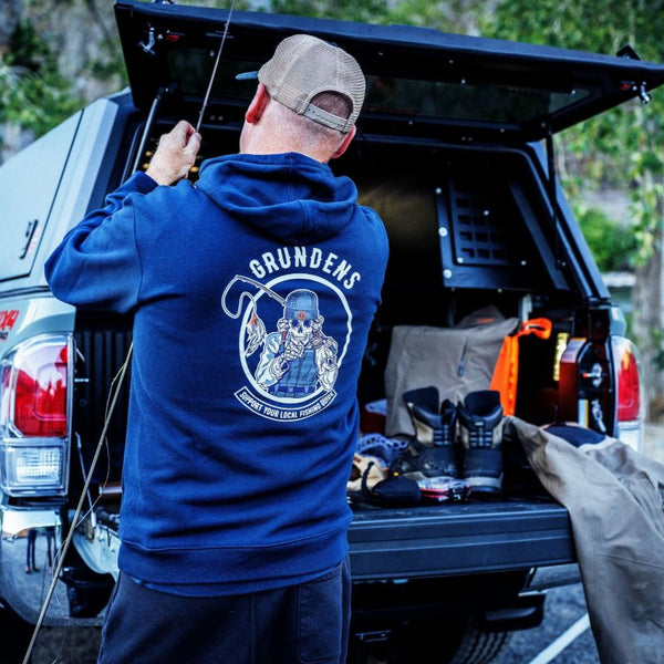 Grundéns Men's Displacement DWR Hoody Support Local Fishing Guides