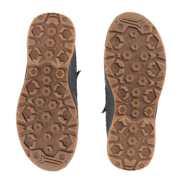 View of the sole on the Grundens Men's Rock Armor Wading Boot on a white background.