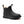 Grundens Women's Deviation Sherpa Ankle Boot in black on a white background.