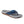 A side view of the Grundens Men's Fishfinder Sandal in blue abyss, on a white background.