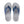 A top view of a pair of the Grundens Men's Fishfinder Sandal in blue abyss, on a white background.