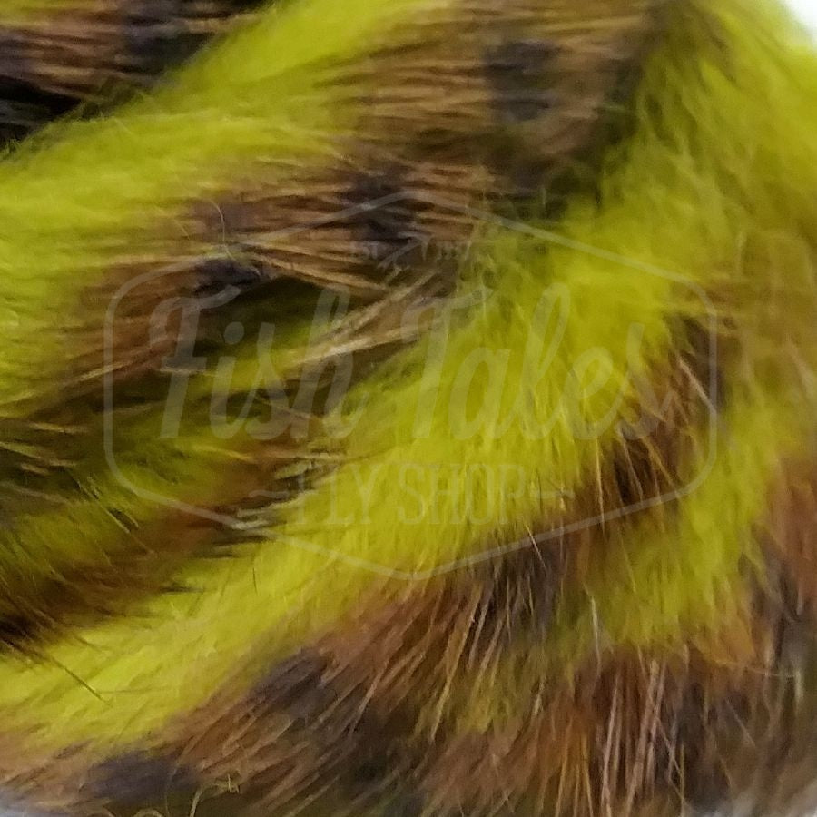 Hareline Barred Polychrome Rabbit Strips | Streamer Fly Tying Materials ...