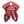 Load image into Gallery viewer, hareline hook hackle bead gauge red color on white background
