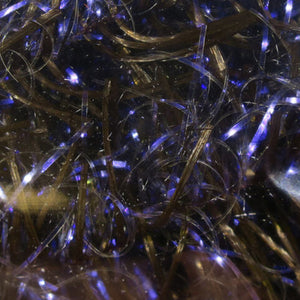 Close-up of Hareline UV Life Flex Wrap fry tying material in U brown.