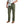 front view of a man wearing moss green huk fishing men's creekbed wet wading pants on a white background