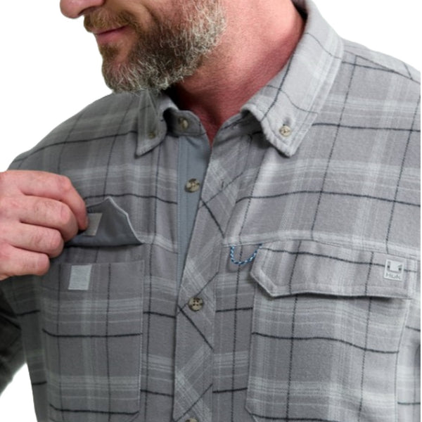 Huk Men's Hawser Plaid Flannel Shirt