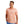 front view of a man wearing a huk fishing mens pursuit polo in fresh bones peach nectar on a white background