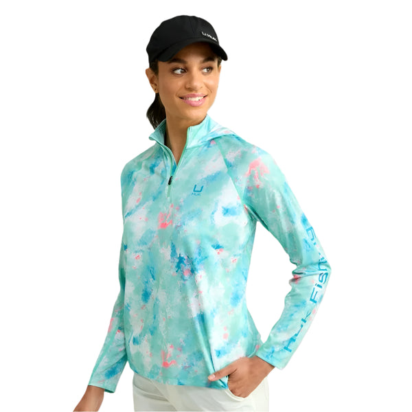 Huk Women's Icon Long Sleeved UPF Sun Hoody