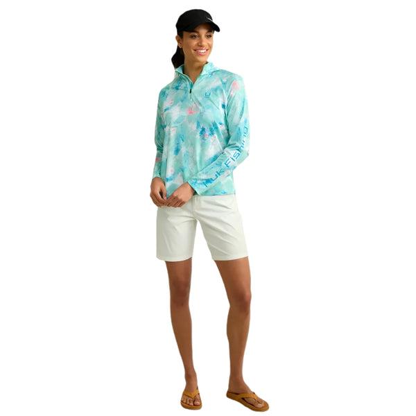 Huk Women's Icon Long Sleeved UPF Sun Hoody
