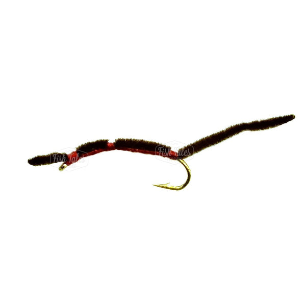 JT Flies Chenille Worm Unweighted Fly