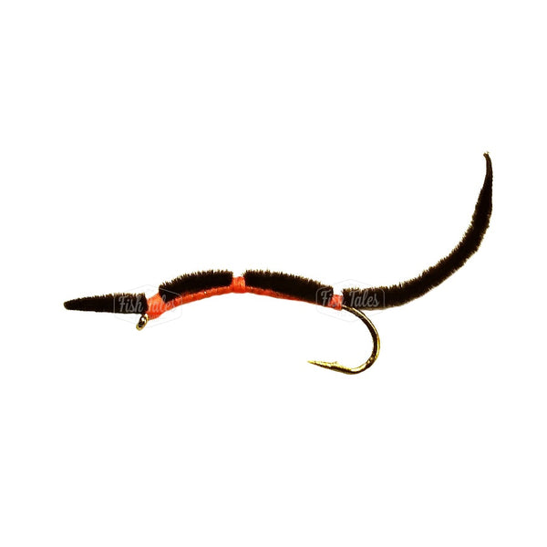 JT Flies Chenille Worm Unweighted Fly