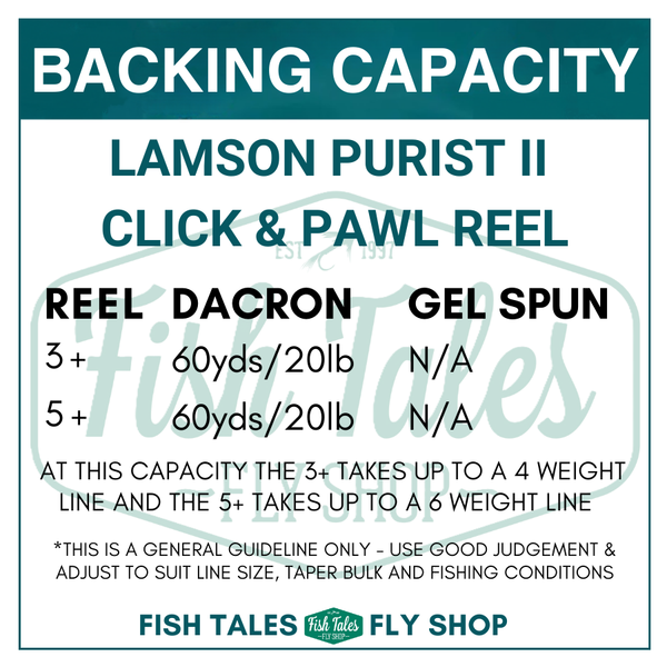 Lamson Purist II Click and Pawl Reel