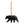 A solid Bear Silhouette MK Steel Canadian Animals ornament in dark steel with a leather hanger, in the shape of a walking bear.