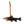 A Trout Silhouette MK Steel fly fishing ornament in dark steel with a leather hanger, in the shape of a trout in profile.