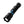 Black Nebo Blueline 600 Flex flashlight with blue accents on a white background.