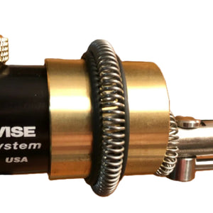 Spring style Material Clip for the Norvise Fly Tying Vise system, on a white background