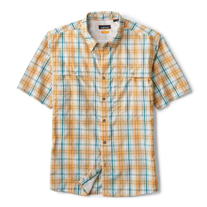 The Orvis Men's Open Air Caster Short Sleeved Plaid Shirt front-facing on a white background.