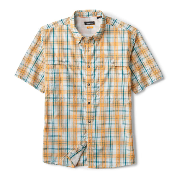 The Orvis Men's Open Air Caster Short Sleeved Plaid Shirt front-facing on a white background.