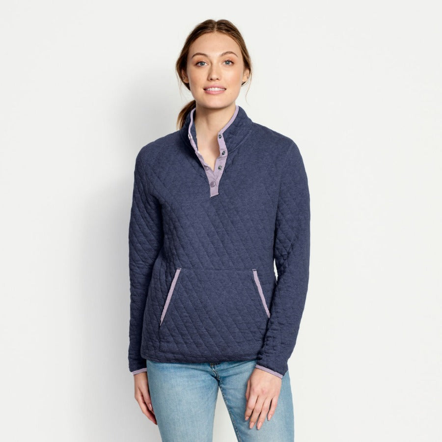Orvis Women s Outdoor Quilted Snap Sweatshirt Fly Fishing Apparel Fish Tales Fly Shop