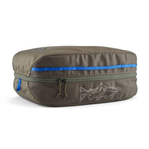 Basin green 14L Patagonia Black Hole Cube on a white background.