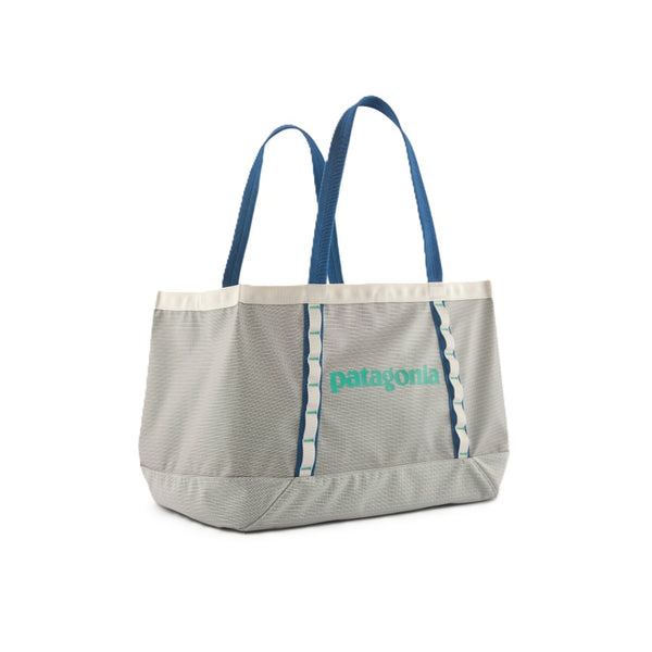 The 25-liter Patagonia Black Hole Gear Tote in birch white, on a white background.
