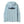 Fleck blue Patagonia Men's Cap Cool Daily Hoody with Fitz Roy Trout graphic on the back, on a white background.