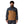 Man wearing the two-tone deer brown and blue Patagonia Men's Synchilla Lightweight Snap T Fleece Pullover on a white background.