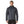 Person wearing black pants and a smolder blue Patagonia Men's Nano Puff Insulated Hoody, with brick quilting and a full-length front zipper, against a white background.