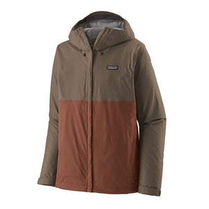 Torrentshell 3L Rain Jacket in Marlow Brown on a white background.