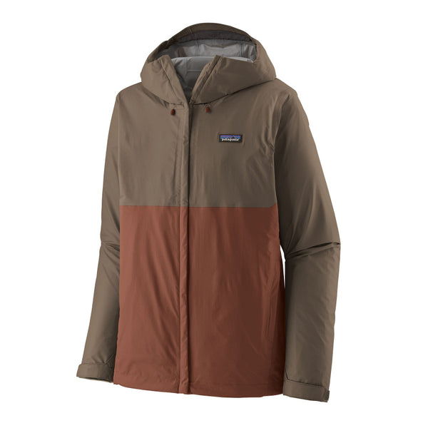 Torrentshell 3L Rain Jacket in Marlow Brown on a white background.