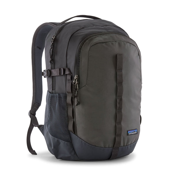 A smolder blue 26-Liter Patagonia Refugio Daypack Backpack showing the front packets closed, on a white background.