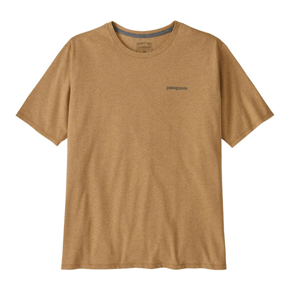 Front of the Patagonia Take a Stand Responsibili-Tee in Golden Talon color on a white background.