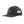 Black Patagonia Take a Stand Trucker Hat featuring a small Fitz Roy Trout Logo on the front, on a white background.