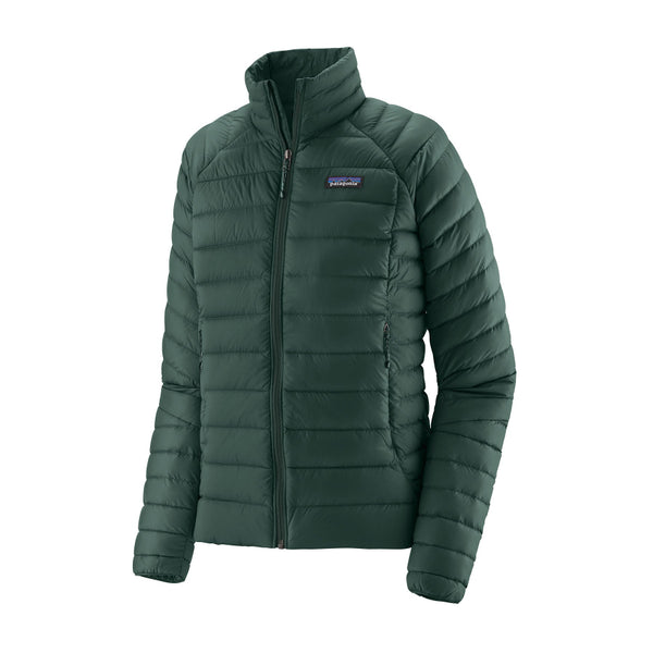 Cascade green Patagonia Down Sweater insulated Jacket on a white background.