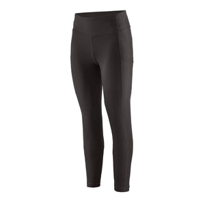 Black Patagonia Women's Pack Out Tights on a white background.