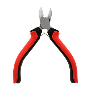 P-Line Micron Diagonal Cut Pliers with red and black handles on a white background.