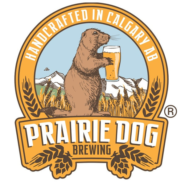 Prarie Dog Brewing logo on a white background.