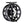 Night rider color Redington Ace Fly Reel showing the side with drag knob on a white background.