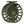 Redington Behemoth Fly Reel in od green showing the side with handle on a white background.