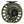 Redington Behemoth Fly Reel in od green showing the side with drag knob on a white background.