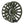 Extra spool for Redington Behemoth Fly Reel in od green showing the side with handle on a white background.