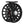 Black Redington Crosswater Fly Reel showing side with drag knob on a white background.