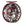 Garnet and gunmetal Redington Tilt Euro Nymph Fly Reel showing the handle side and weight system, on a white background.